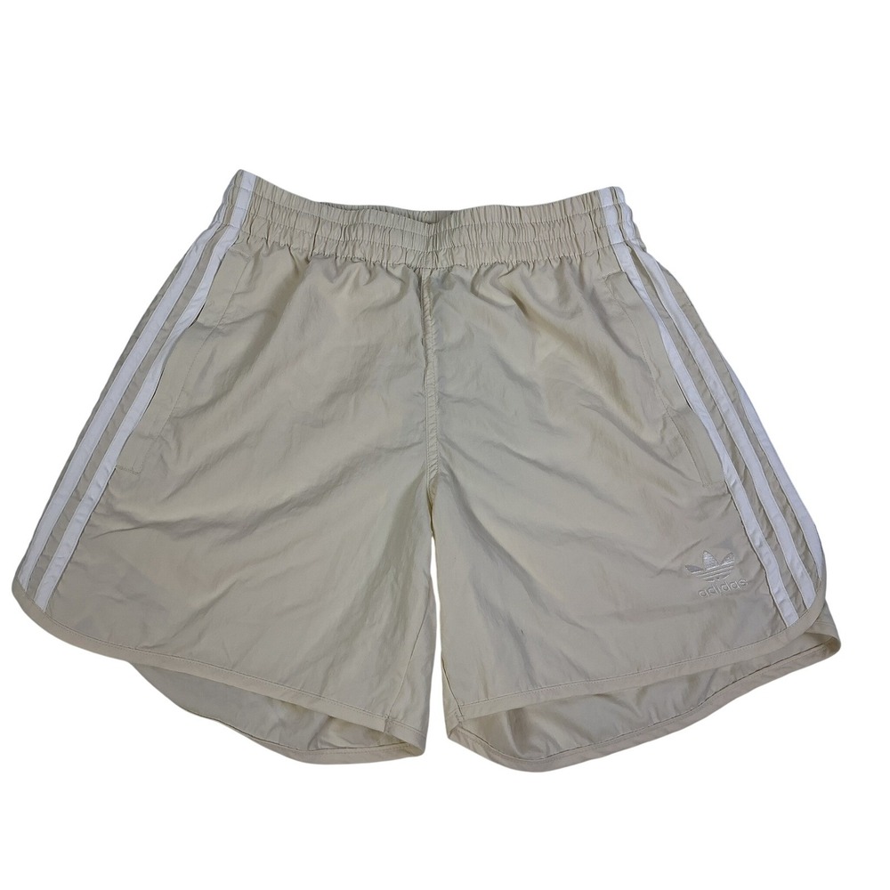 Adidas Originals Men's XS Sprinter Shorts Cream White 3 Stripe New With Tags - Picture 2 of 12